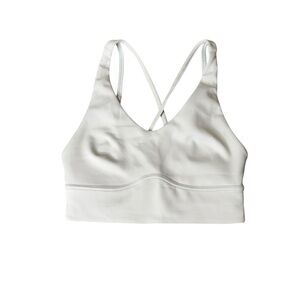 NWT Lululemon In Alignment Longline Bra Light Support, B/C Ocean Air Size 4 N24